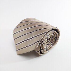 Vintage 1980s Armani Collezioni Giorgio Tie Necktie Striped Made In Italy Silk !